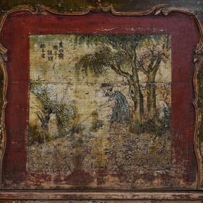 Painted Sideboard From Qinghai - 19th Century