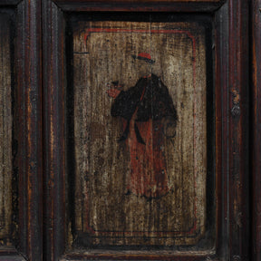 Chinese Painted lattice Window From Shanxi - 19th Century