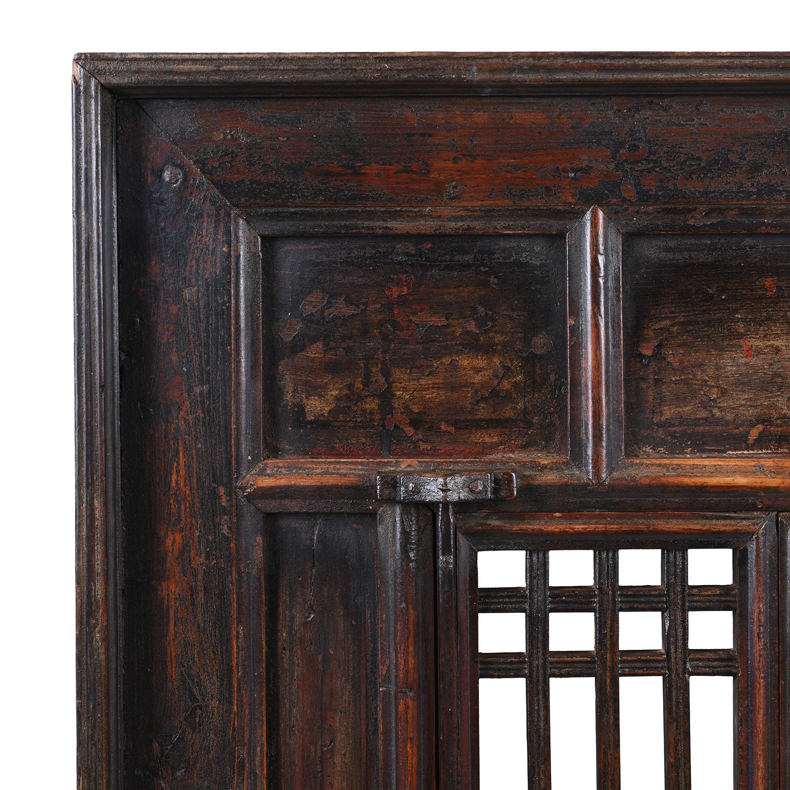 Chinese Painted lattice Window From Shanxi - 19th Century