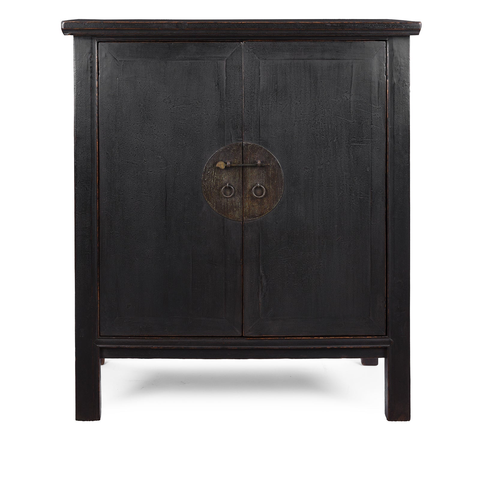 Black Lacquer Cabinet From Shanxi - 19th Century
