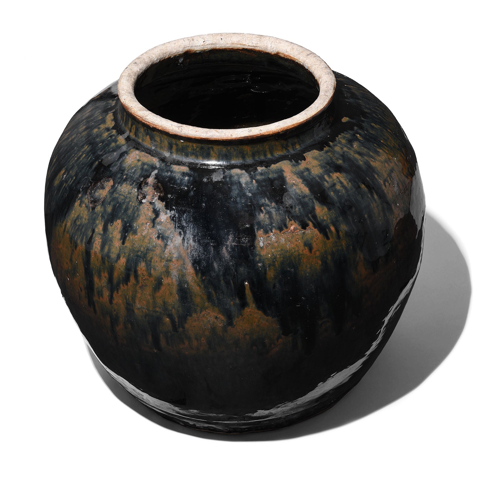 Black Glazed Chinese Ginger Jar