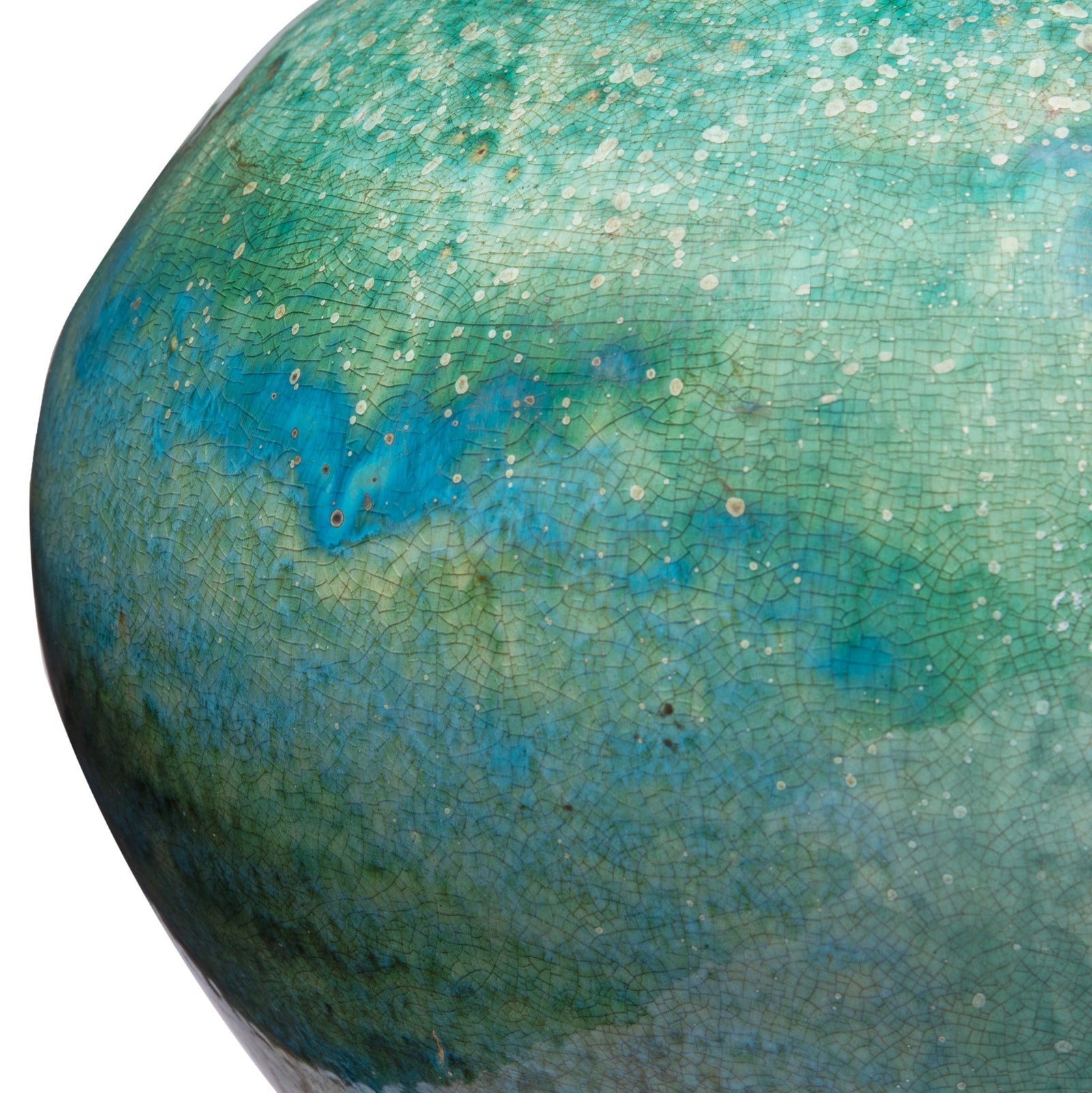 Green Copper Glazed Terracotta Jar