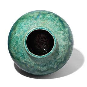 Green Copper Glazed Terracotta Jar