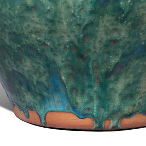 Green Copper Glazed Terracotta Jar