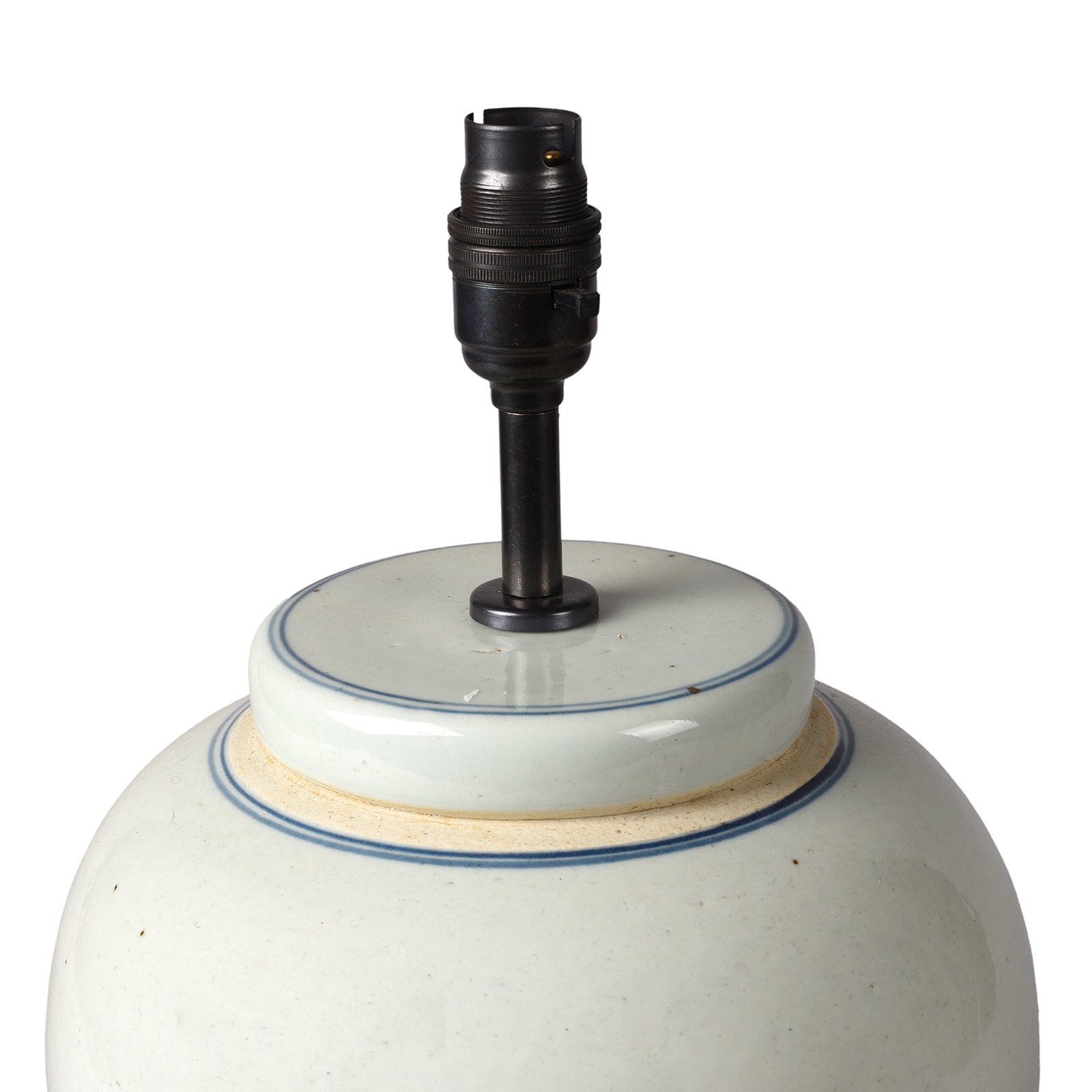 Plain Ginger Jar Lamp With Base