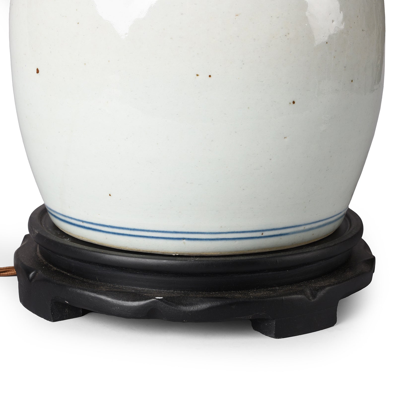Plain Ginger Jar Lamp With Base