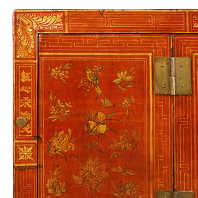 Red Lacquer Dongbei Sideboard - Ca 1920