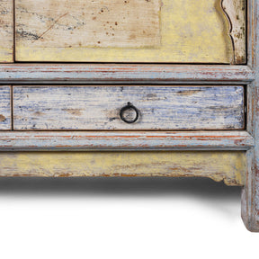 Painted Sideboard From Qinghai - Early 20th Century