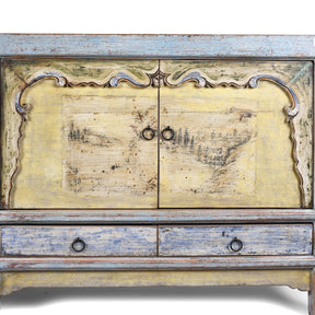 Painted Sideboard From Qinghai - Early 20th Century