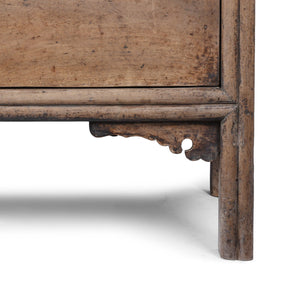 3 Door Walnut Sideboard From Shaanxi Province - 19th Century