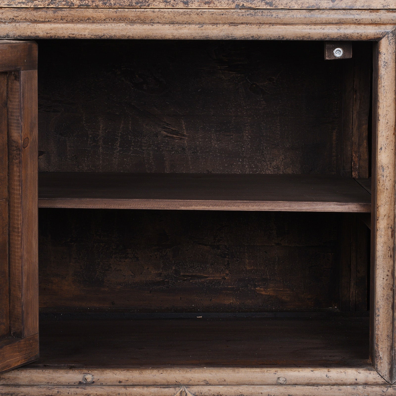 3 Door Walnut Sideboard From Shaanxi Province - 19th Century
