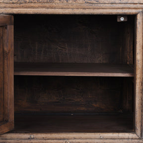 3 Door Walnut Sideboard From Shaanxi Province - 19th Century