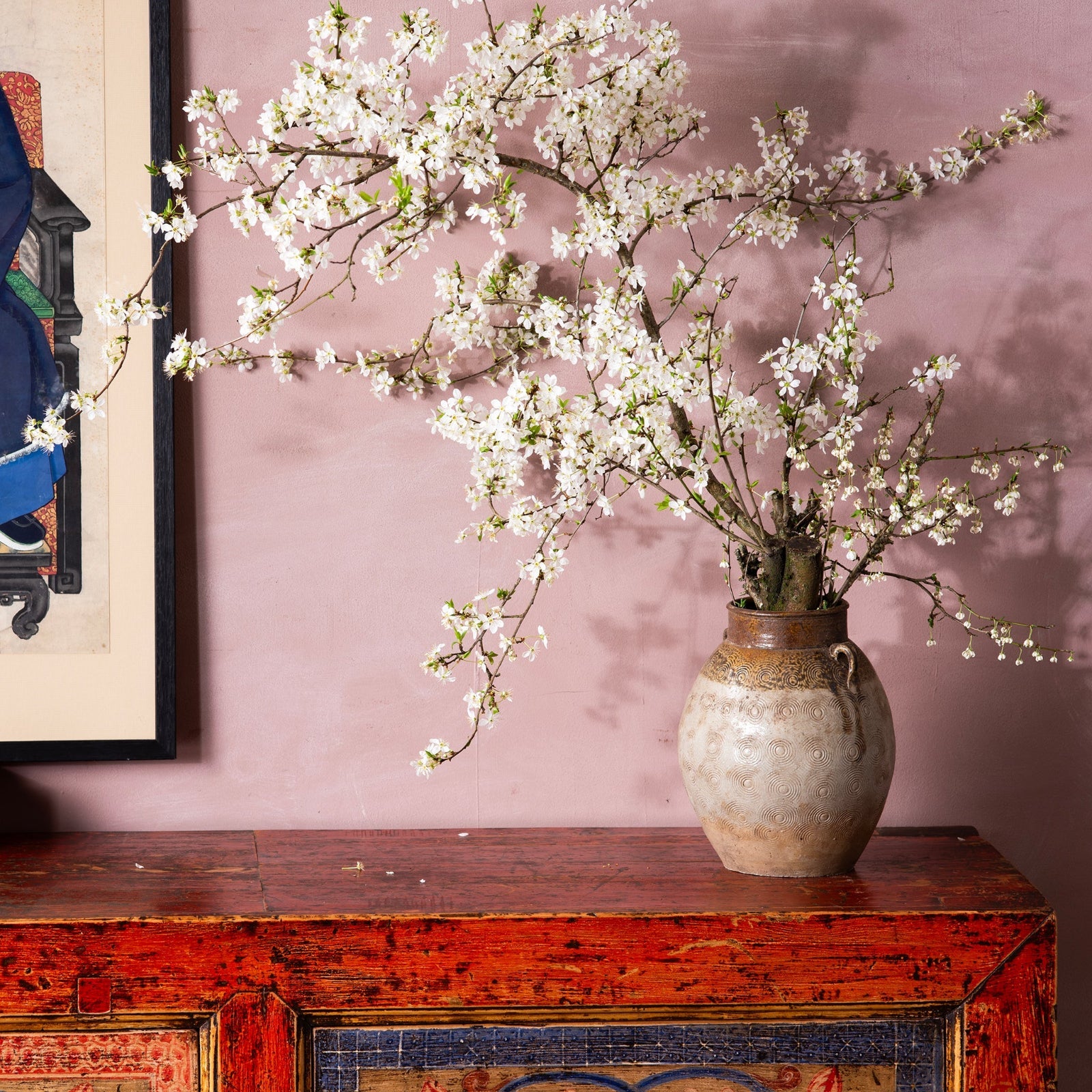 Vintage Glazed Earthenware Jar From Yunnan