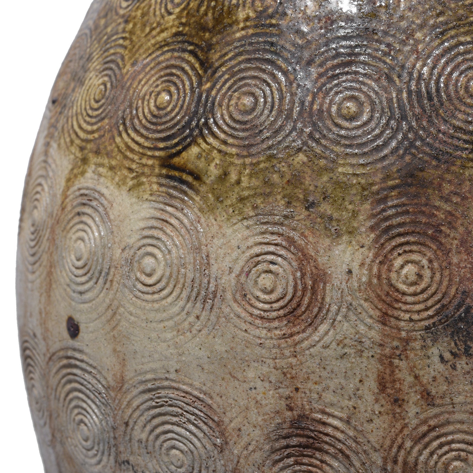 Vintage Glazed Earthenware Jar From Yunnan