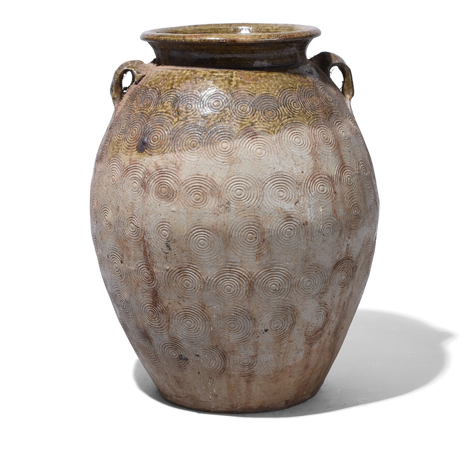 Vintage Glazed Earthenware Jar From Yunnan