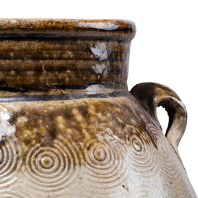 Vintage Glazed Earthenware Jar From Yunnan