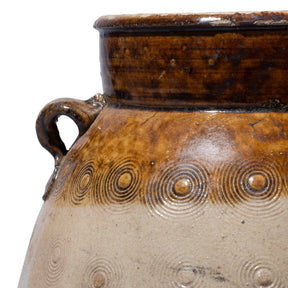 Vintage Glazed Earthenware Jar From Yunnan