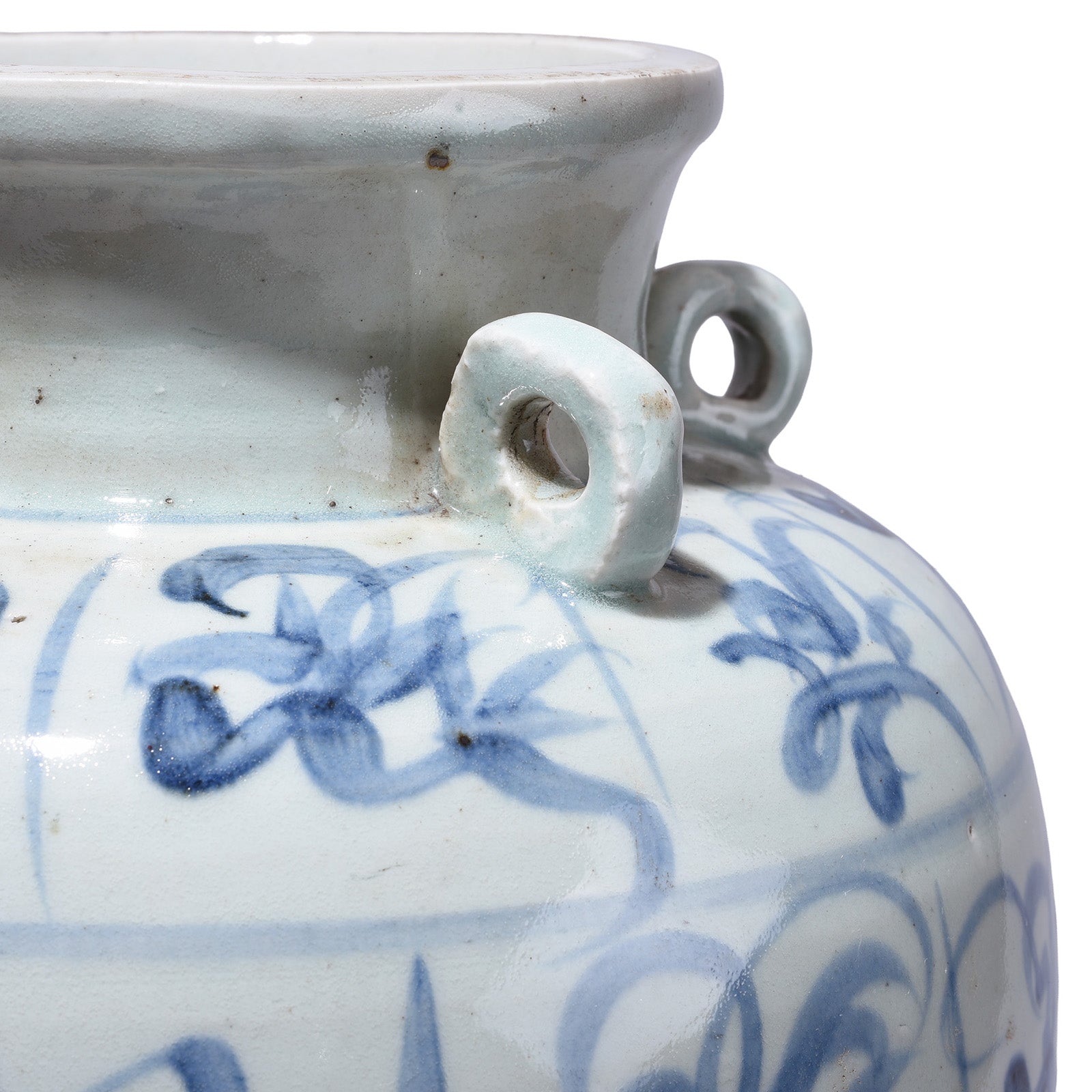 Provincial Late Ming Style Blue & White Porcelain Wine Jar