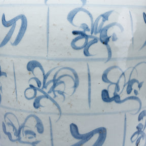 Provincial Late Ming Style Blue & White Porcelain Wine Jar