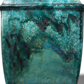Green Copper Glazed Terracotta Vase