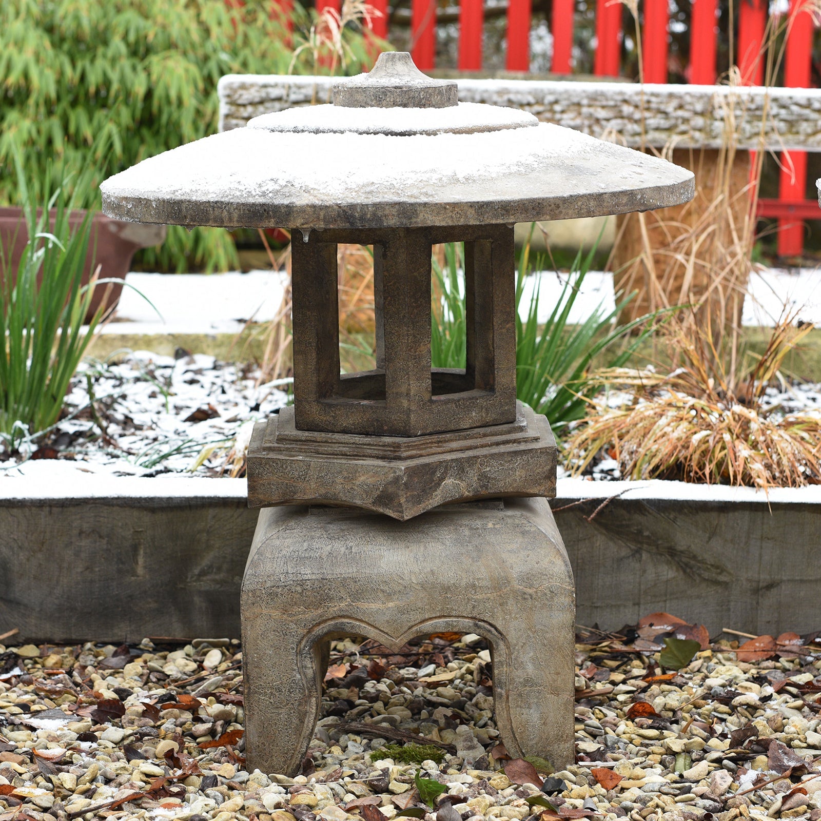 Stone "Yukimi" Japanese Snow Lantern