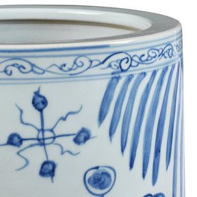 Blue & White Porcelain Umbrella Stand