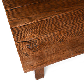 Elm Single Plank Coffee Table From Gansu - 19thC