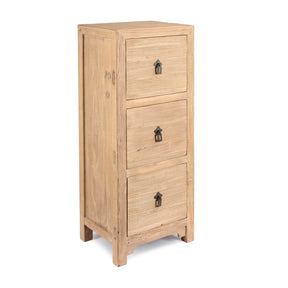 3 Drawer Tallboy Made From Old Sunbleached Elm