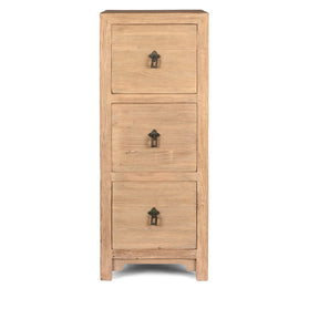 3 Drawer Tallboy Made From Old Sunbleached Elm
