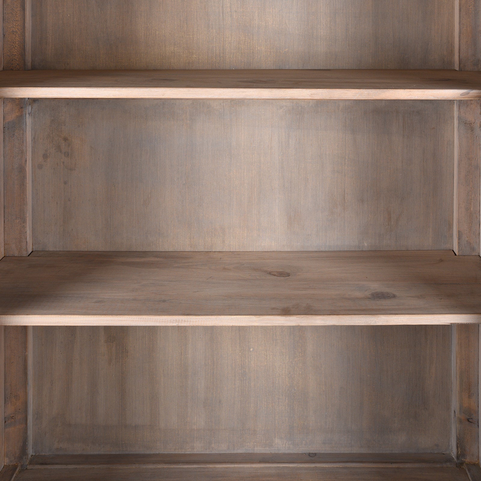 Glazed Painted Display Cabinet Made From Old Pine