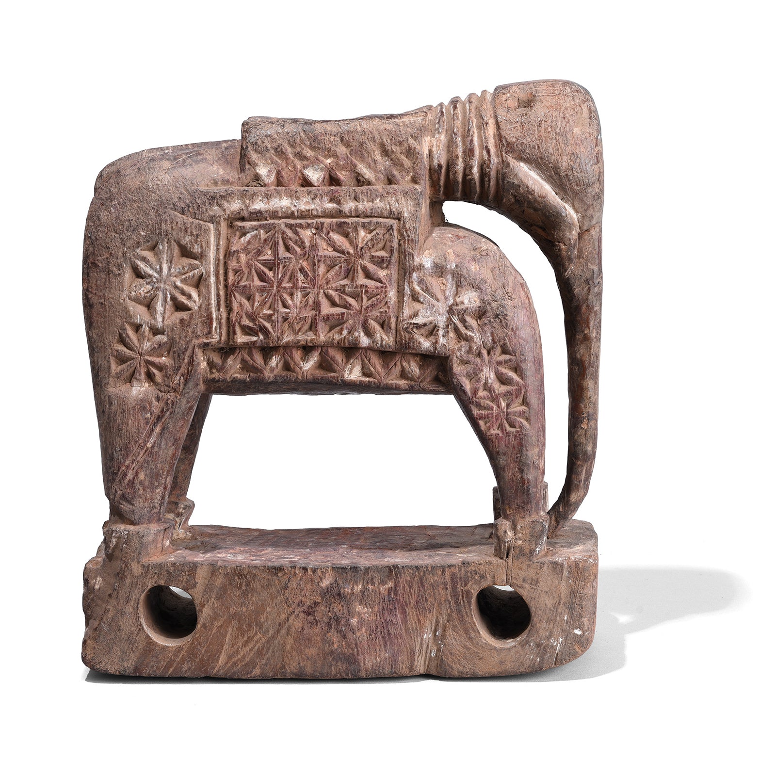 Indian Tribal Elephant Figurine - 19th Century