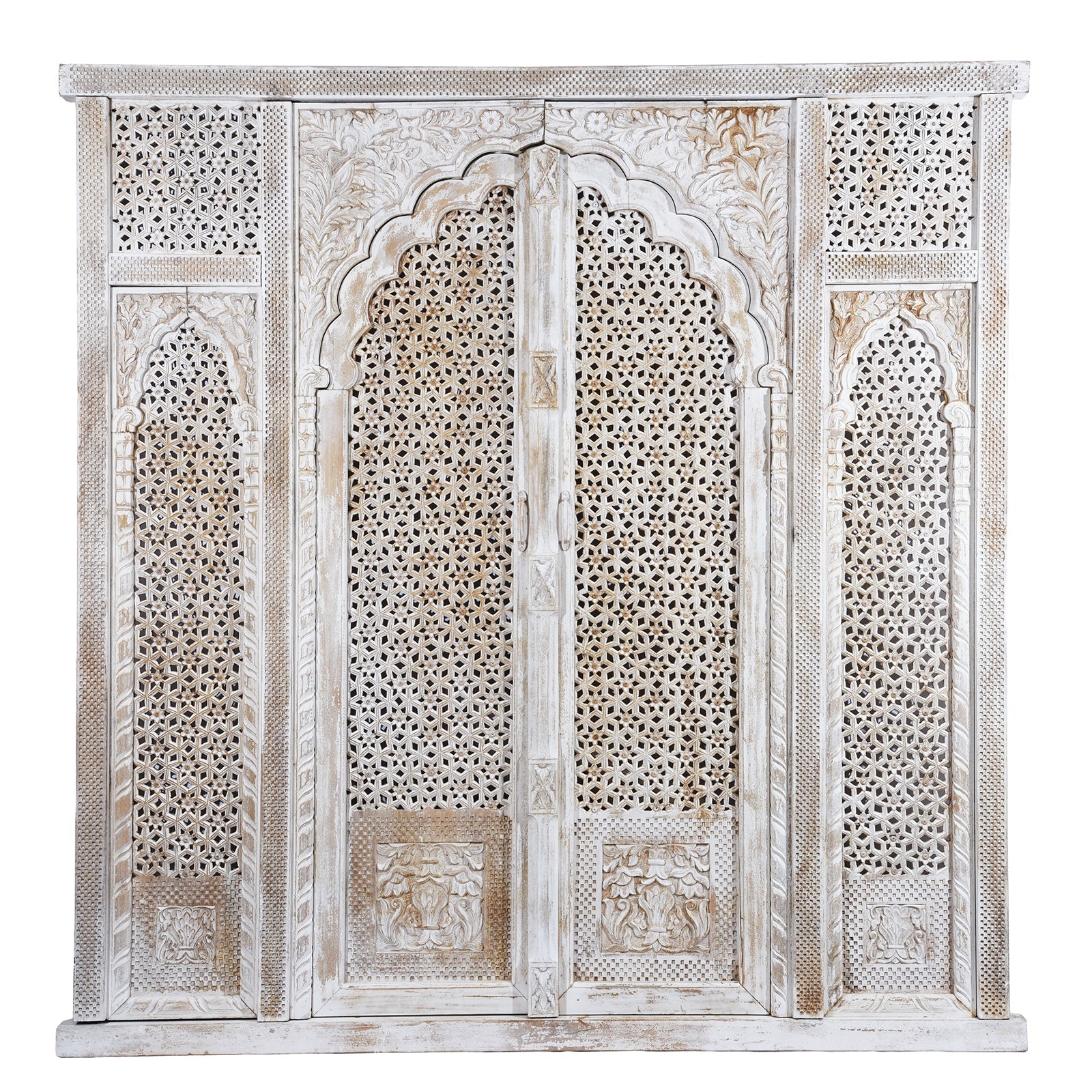 Carved Jali Purdah Screen - Mughal Style
