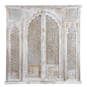 Carved Jali Purdah Screen - Mughal Style