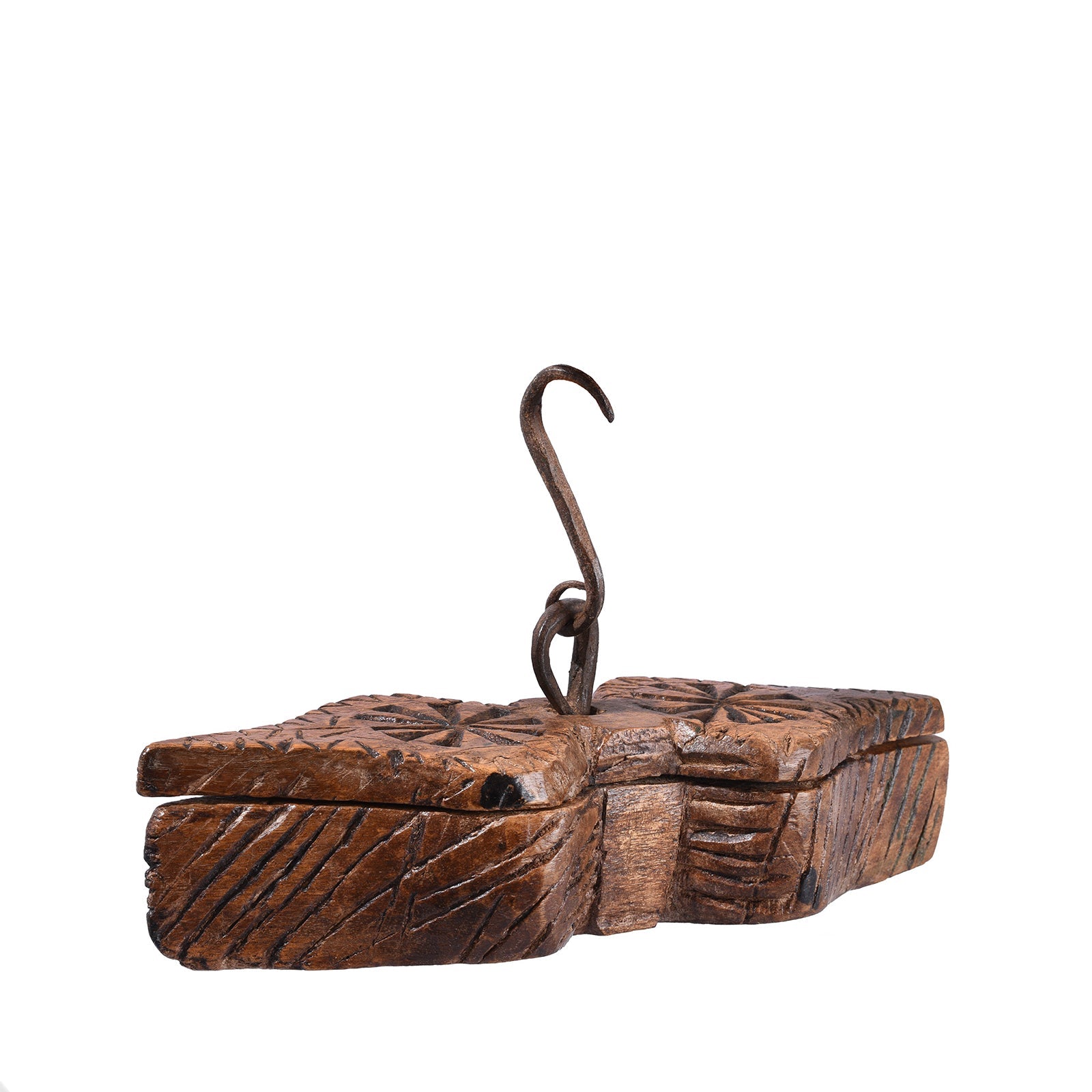 Hanging Indian Tika Box From Banswara - Ca 1900
