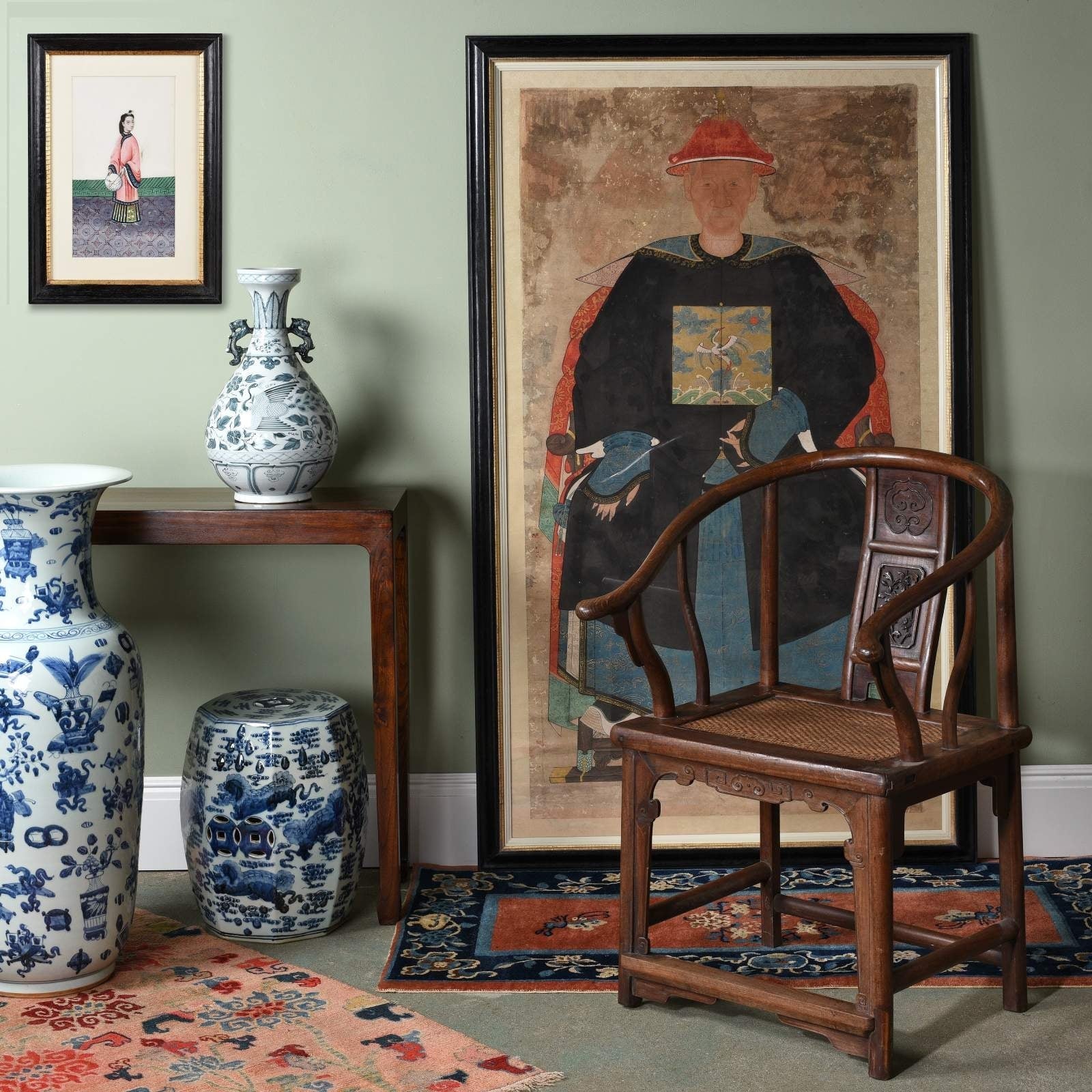 Chinese Elm Horseshoe Chair - Late 19thC