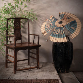 Short Backed Elm Southern Officials Hat Armchair - 19th Century