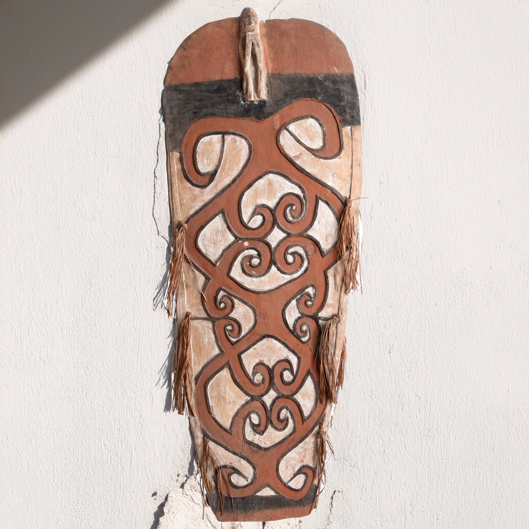 Asmat Ceremonial Shield from New Guinea - Ca 85 yrs old