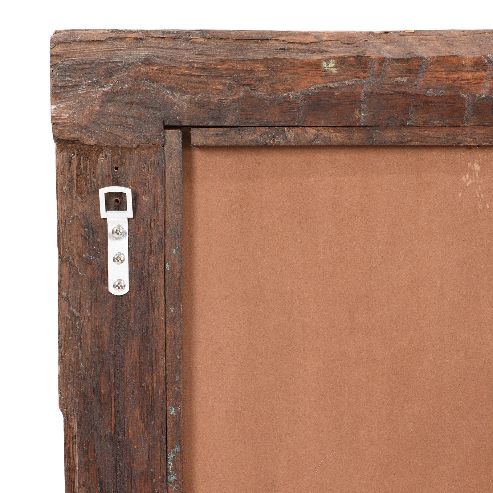 White Painted Indian Mirror (61 x 122cm)