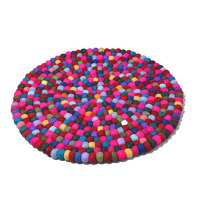 Singing Bowl Felt Ball Cushion - 35cm