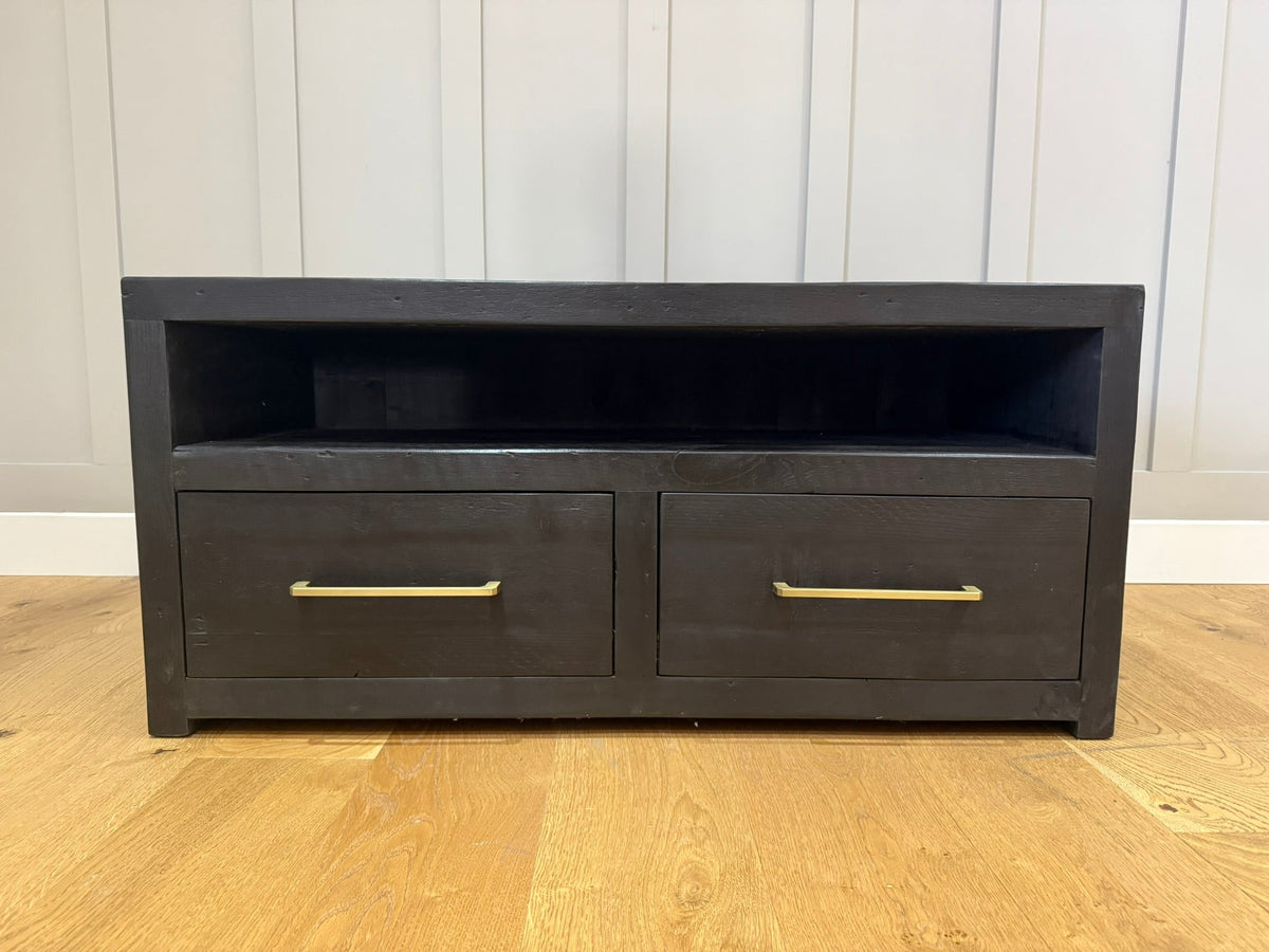 103.5 cm Branson Double TV Stand - Black - Ex-Display