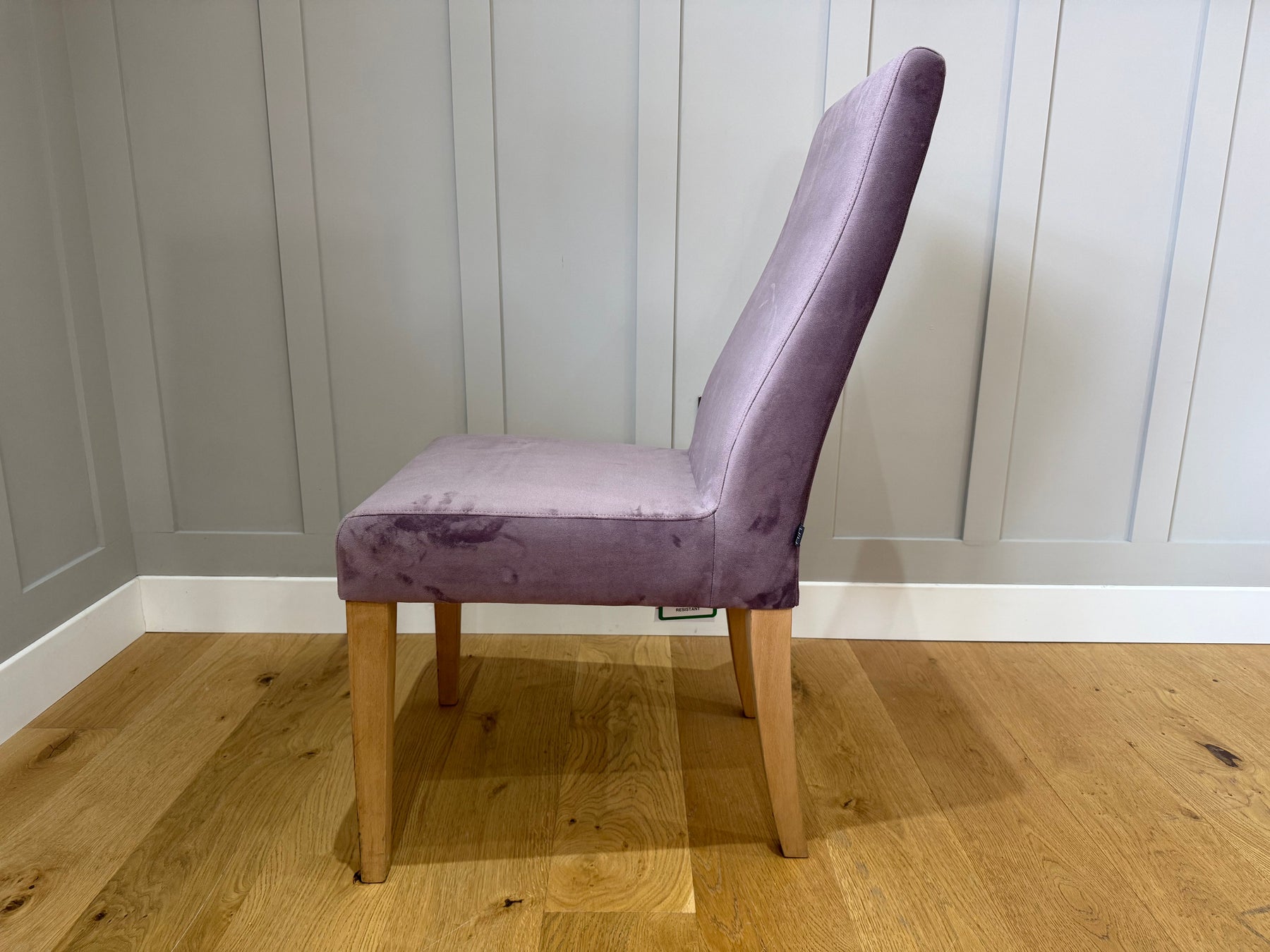 Annabel Dining Chair - 1 x Lilac Velvet - Ex-Display