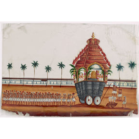 Carved Indian Peacock Panel From A Ratha Yatra Chariot - 19thC