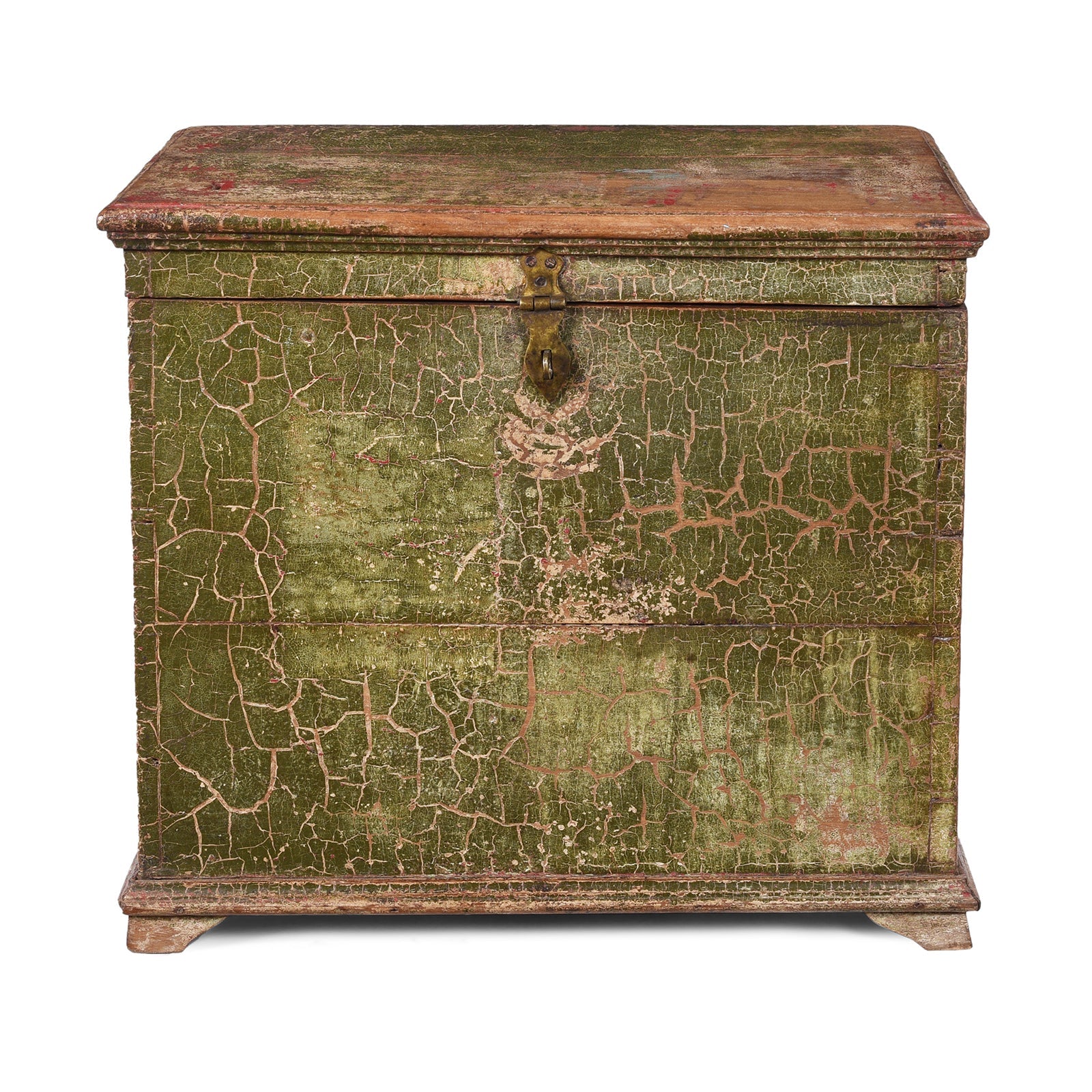 Teak Money Box Chest - 19th Century