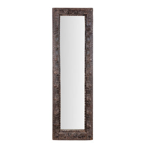 Indian Mirror Made from Old Architectural Teak