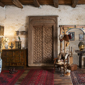Large Indian Door From Punjab - 19th Century