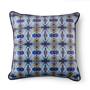 Indigo Itajime Cross Cushion by Tatie Lou