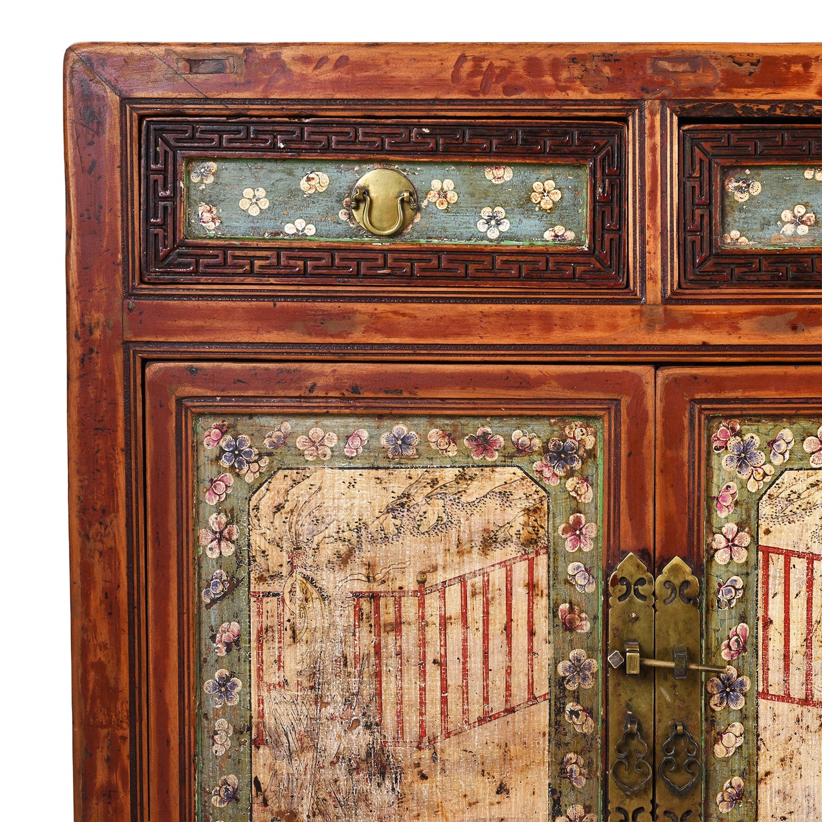 Painted Mongolian Sideboard - 19th Century