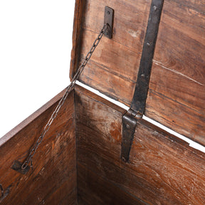 Brass Bound Teak Chest from Saurashtra - 19th Century