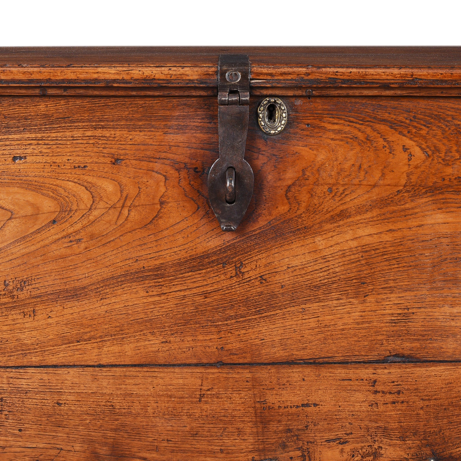 Brass Bound Teak Chest from Saurashtra - 19th Century