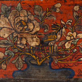 Painted Chest From Gansu - 19th Century
